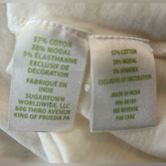 EUC Lilly Pulitzer Katt White Off-Shoulder Blouse, Size Large - Picture 10 of 11